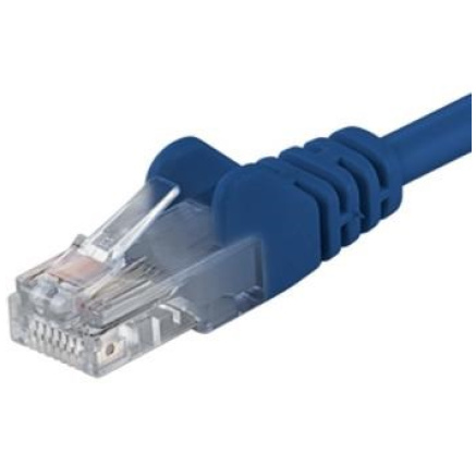 PremiumCord Patch kabel UTP RJ45-RJ45 CAT6 1m modrá