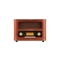 Orava RR-55 retro rádio, LCD displej, 2x2,5W, Bluetooth, výstup na sluchátka, USB, AUX vstup, FM rádio, Anténa