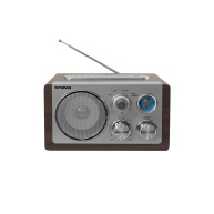 Orava RR-29 A rádio, 1 x 3,5W, AM / FM rádio, USB, AUX vstup, SD karta, hnědá / stříbrná
