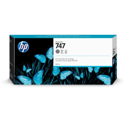 HP 747 300-ml Gray Ink Cartridge