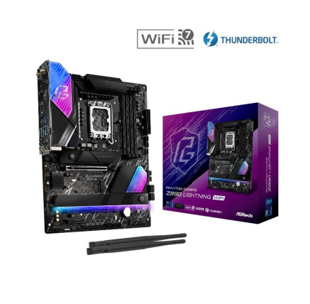 ASRock MB Sc LGA1851 Z890 LIGHTNING WIFI, Intel Z890, 4xDDR5, 1xHDMI, 2xThunderbolt, WI-FI