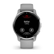 Garmin Venu 2 Plus, nerezová luneta Silver, pouzdro Gray, silikonový řemínek, EU