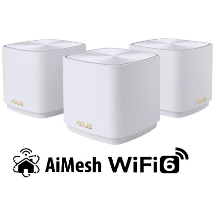 ASUS ZenWiFi XD5 3-pack Wireless AX3000 Dual-band Mesh WiFi 6 System, white