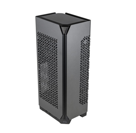 BAZAR - Cooler Master case Ncore 100 MAX, 2x USB 3.2 Gen1, zdroj 850W, vodní chlazení, mini-ITX, šedá - Poškozený obal (