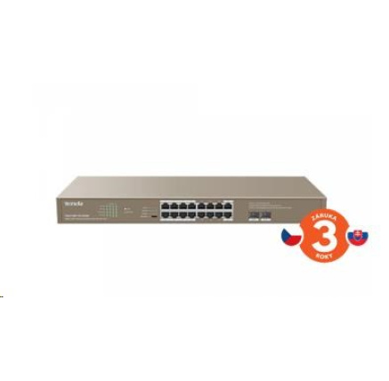 Tenda TEG1118P-16-250W PoE AT Gigabit Switch 230W