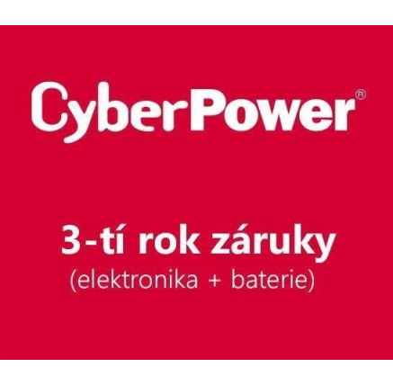 CyberPower 3. rok záruky pro PARLCARD302 20/30K