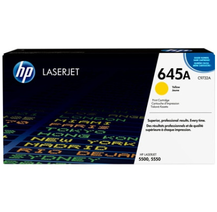 HP 645A Yellow LJ Toner Cart, C9732A (12,000 pages)