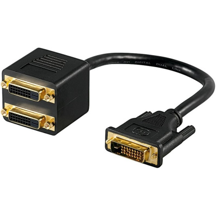 PREMIUMCORD Adapter DVI-D (24+1) male => 2x DVI-D (24+1) female