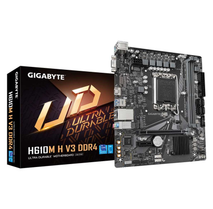 GIGABYTE MB Sc LGA1700 H610M H V3 DDR4, Intel H610, 2xDDR4, 1xHDMI, 1xVGA, mATX