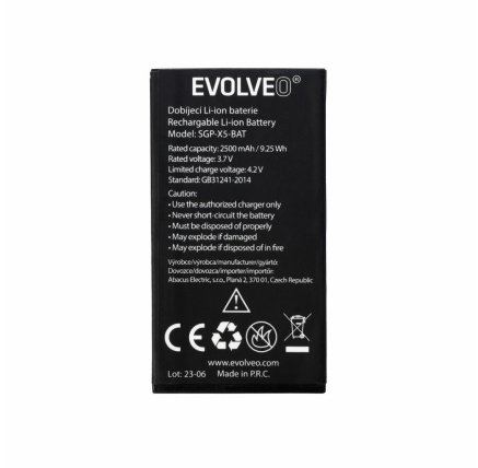 EVOLVEO originální baterie 2500 mAh pro StrongPhone X5