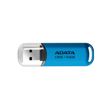 ADATA Flash Disk 64GB C906, USB 2.0, modrá