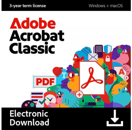 Acrobat Classic 2024 for ENT MP ML EDU Online FRL Term License (Set up as 36 month) 1 User, Level 1, 1-9