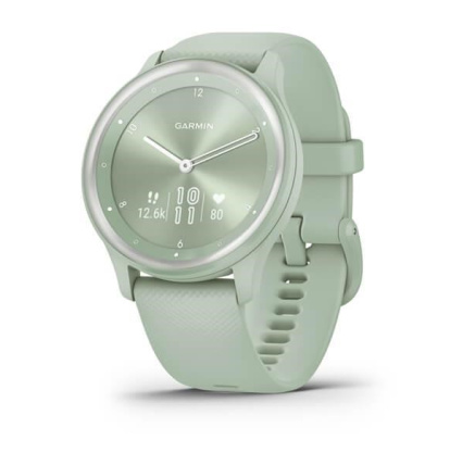 Garmin vívomove Sport pouzdro Cool Mint, silikonový řemínek Silver, EU