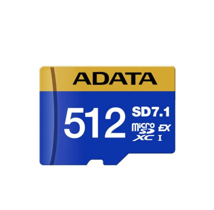 ADATA MicroSDXC karta 512GB Premier Extreme SD7.1, U3, C10, V30 (R:800/W:700 MB/s)