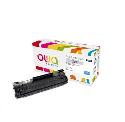 OWA Armor toner pro HP Laserjet P1505, M1120, 1522, 2550 Stran, CB436A JUMBO, černá/black