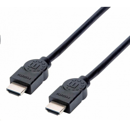 Manhattan HDMI kabel, ARC, 3D, 4K@30Hz, Shielded, 1.5m, černá