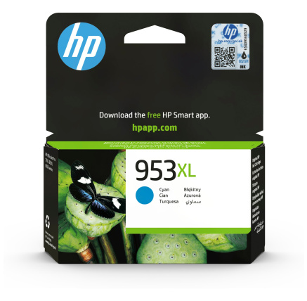 HP 953XL High Yield Cyan Original Ink Cartridge (1,600 pages)