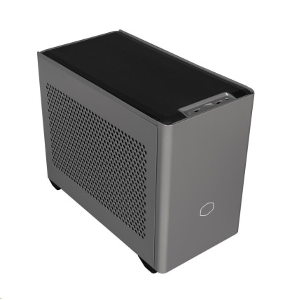 BAZAR - Cooler Master case MasterBox NR200P MAX, mini-ITX, šedá, integrovaný vodní chladič, zdroj 850W - Poškozený obal