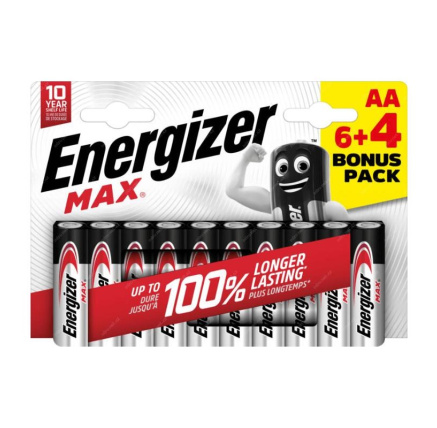 Energizer LR6/10 Max AA 6+4 zdarma