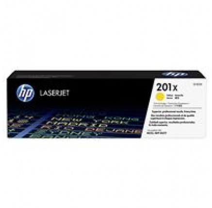 HP 201X High Capacity Yellow LJ Toner Cartridge, CF402X (2,300 pages)