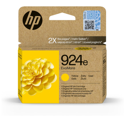 HP 924e EvoMore Yellow Original Ink Cartridge (800 pages)