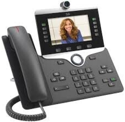 Cisco CP-8865-3PCC-K9=, VoIP telefon, 10line, 2x10/100/1000, 5" displej, Wi-Fi, kamera, Bluetooth, 2xUSB, PoE