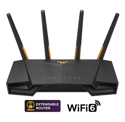 ASUS TUF-AX3000 V2 (AX3000) WiFi 6 Extendable Gaming Router, 2.5G port, AiMesh, 4G/5G Mobile Tethering