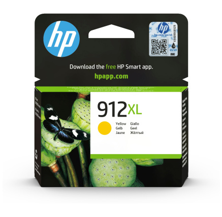 HP 912XL High Yield Yellow Original Ink Cartridge (825 pages)