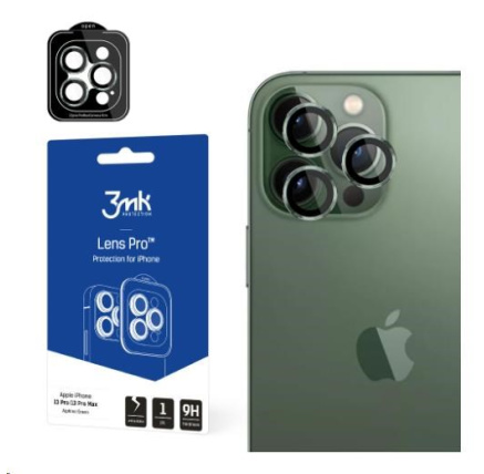 3mk Lens Protection Pro pro Apple iPhone 13 Pro / iPhone 13 Pro Max, zelená