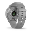 Garmin Venu 2 Plus, nerezová luneta Silver, pouzdro Gray, silikonový řemínek, EU