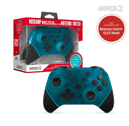 Hyperkin Armor3 NuChamp Wireless Game Controller For Nintendo Switch®/Nintendo Switch® Lite (Turquoise)