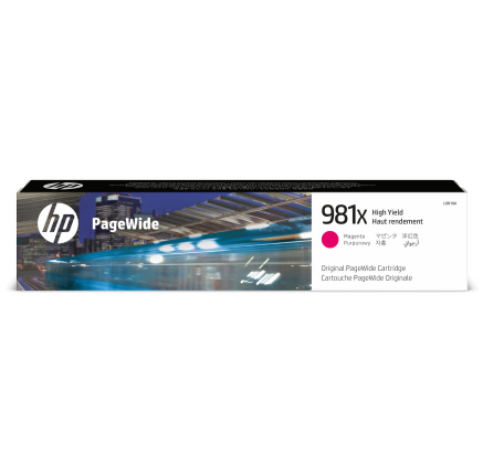 HP 981X High Yield Magenta Original PageWide Cartridge (10,000 pages)