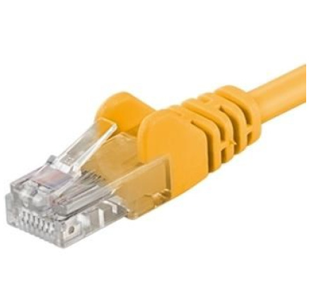 PremiumCord Patch kabel UTP RJ45-RJ45 CAT6 1,5m žlutá