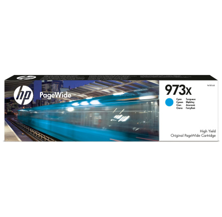 HP 973X High Yield Cyan Original PageWide Cartridge (7,000 pages)