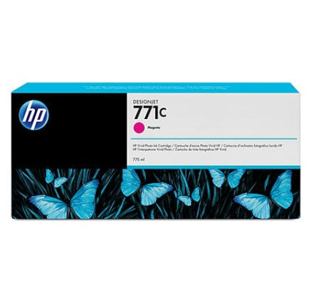 HP 771C Magenta DJ Ink Cart, 775 ml, B6Y09A