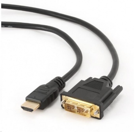 GEMBIRD Kabel HDMI-DVI 0,5m, 1.3, M/M stíněný, zlacené kontakty