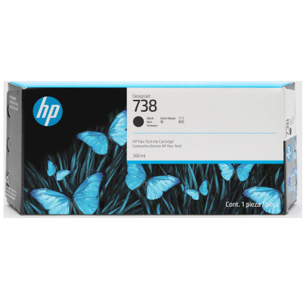 HP 738 300-ml Yellow DesignJet Ink Cartridge