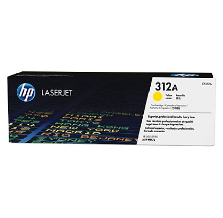 HP 312A Yellow LJ Toner Cart, CF382A (2,700 pages)