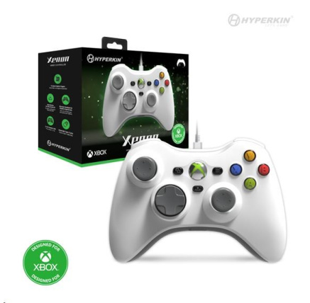 Hyperkin Xenon Wired Controller for Xbox Series|One/Win 11|10 (White) Licensed by Xbox