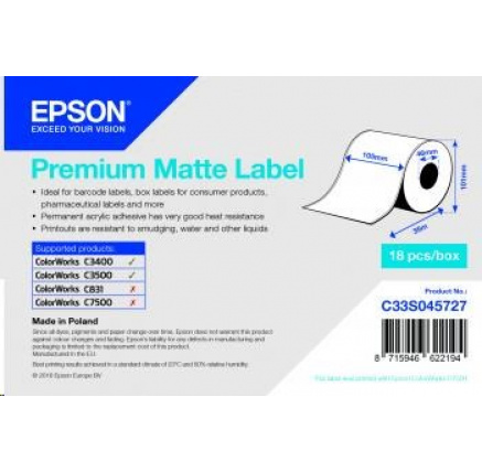 Epson label roll, normal paper