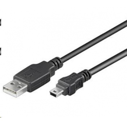 PremiumCord Kabel USB 2.0, A-B mini, 5pinů, 2m