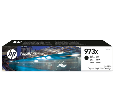 HP 973X High Yield Black Original PageWide Cartridge (10,000 pages)