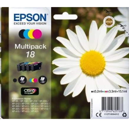 EPSON ink Multipack 4-colours "Sedmikráska" 18 Claria Home Ink