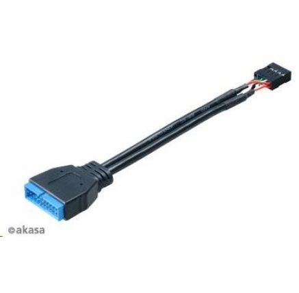 AKASA kabel redukce interní USB 3.0 (19-pin) na interní USB 2.0 (9-pin), 10cm