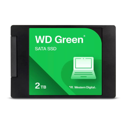 WD GREEN SSD 3D NAND WDS200T2G0A 2TB SATA/600, (R:500, W:400MB/s), 2.5"