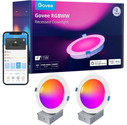 Govee Podhledové 12cm LED světlo RGBWW Smart 850lm - 2 ks