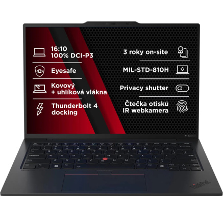 LENOVO NTB Thinkpad X1 Carbon G12 - Ultra7 155U,14" 2.8 OLED Touch,32GB,1TBSSD,IRcam,W11P