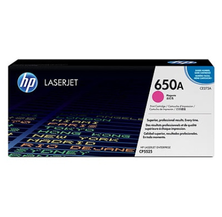 HP 650A Magenta LJ Toner Cart, CE273A (15,000 pages)