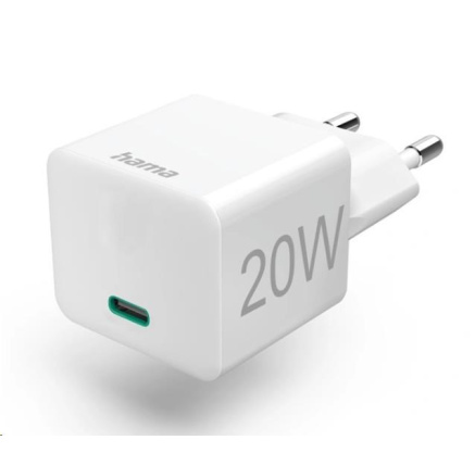 Hama rychlá USB nabíječka, USB-C PD/QC 20 W