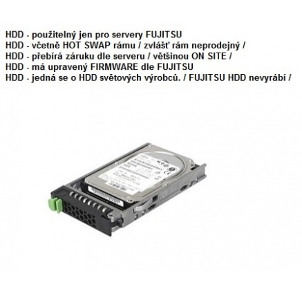 FUJITSU HDD SRV SAS 12G 1.2TB 10K 512n HOT PL 2.5' EP